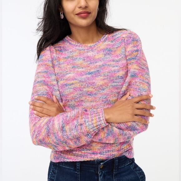 J. Crew Sweaters - J. Crew Space-Dyed Puff-Sleeve Sweater Size Small